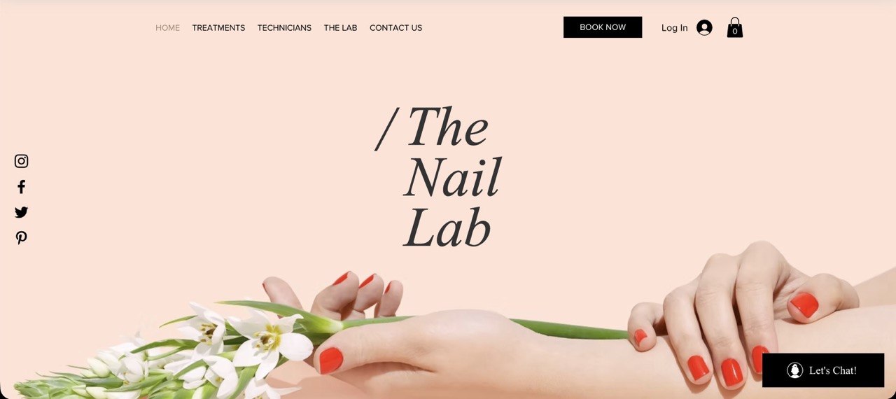 Anteprima sito nail lab dal portfolio 99Agency